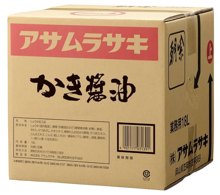 Amazon.co.jp: アサムラサキ かき醤油 18L 業務用 : 食品